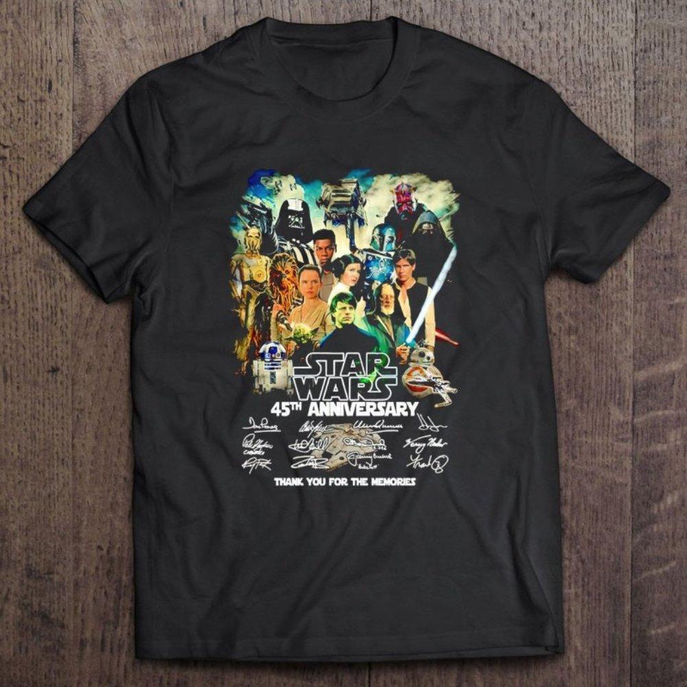 Star Wars Anniversary Signatures Thank You For The Memories Unisex T-Shirt